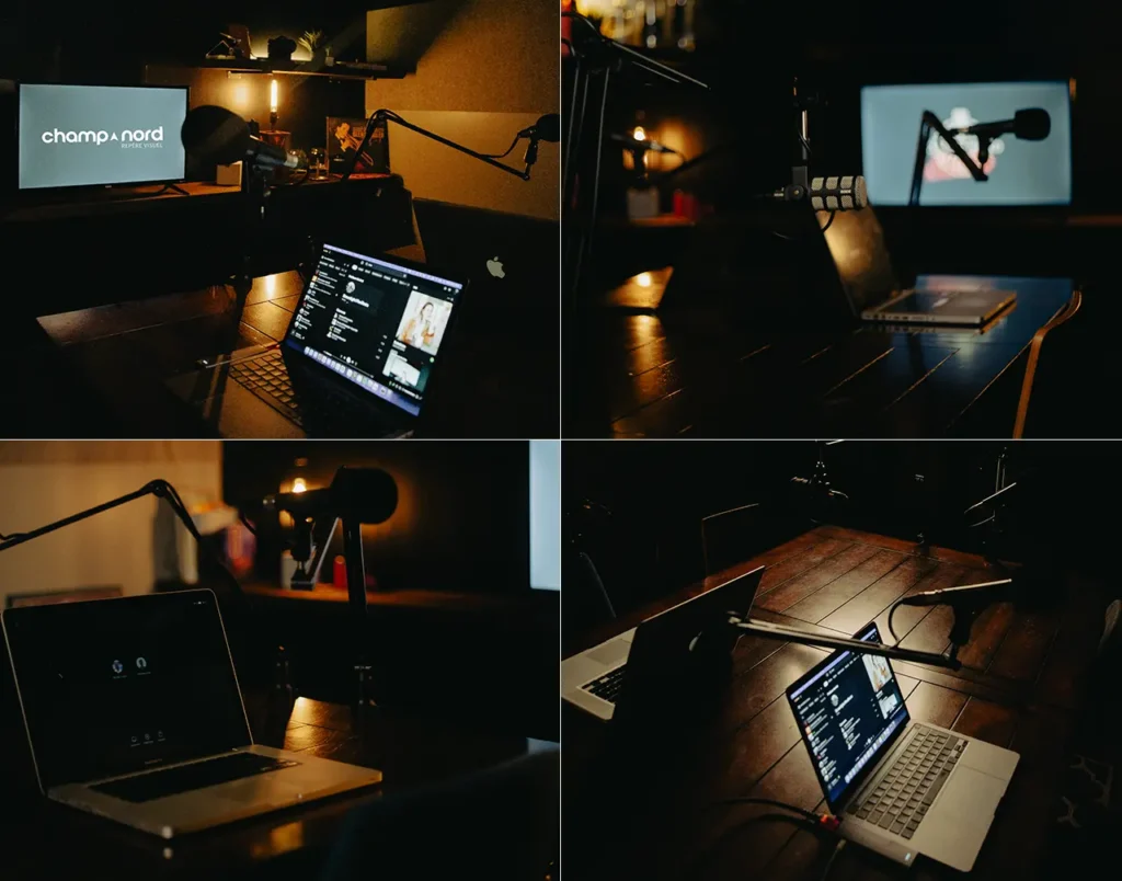 Conception visuel champnordstudio de podcast